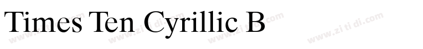 Times Ten Cyrillic B字体转换